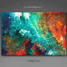 Abstract Giclee Print From My Original Abstract Acrylic Painting Fluid Painting Coastal Painting Large Wall Art Canvas Art Abstract Art Abstract Painting Acrylic Fine Art Giclee Prints Large Canvas Wall Art
