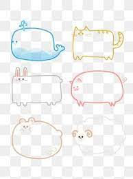 Cartoon Cute Animal Bubble Border Dialog Illust Element Png Image And Clipart How To Draw Hands Simple Cartoon Bullet Journal Ideas Pages