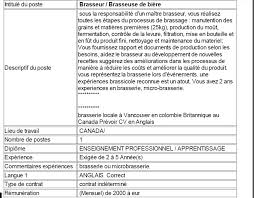 Page facebook officielle de pôle emploi. Pole Emploi Canada Offre N 1 Brasseur De Biere Vive Les Ours