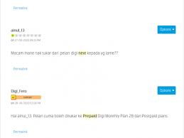 Lebih menguntungkan, tak rugi apa2 kalau akak tukar ke line. Digi New Prepaid Card Next