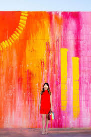 Trina Turk Ruffle Dress Miami Street Art Street Art Murals Street Art