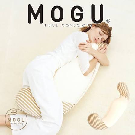 愛用のMOGUの抱き枕
