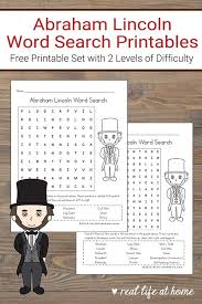 Free Abraham Lincoln Word Search Printable For Kids Abraham Lincoln For Kids Abraham Lincoln Activities Abraham Lincoln Printables