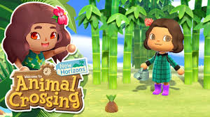 How to make a bamboo bed. Creating A Bamboo Forest Animal Crossing New Horizons 7 Youtube