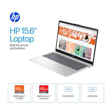 The Best HP Laptop 15.6" AMD Ryzen 5 7520U 8GB RAM, 512GB SSD, Windows 11,  Silver | 15-FC0146