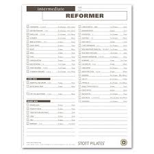 client workout sheets intermediate reformer