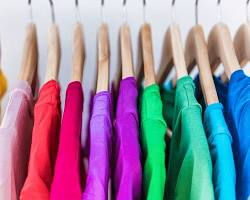 Image of Brightly colored clothing