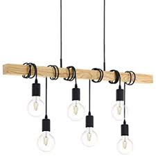Carys Pendelleuchte Vintage Kronleuchter Retro Pendellampe Aus Holz Und Metall Hohenverstellbar E27 Industrial In 2020 Esszimmer Beleuchtung Hangeleuchte Pendellampen
