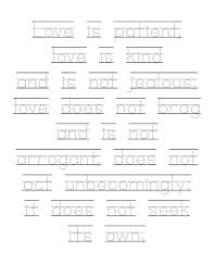 Love Is 1 Corinthians 13 4 8 Letter Tracing Worksheets Sunday School Bible Lessons Bible Lessons For Kids Kids Sunday School Lessons