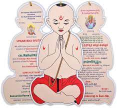 522 Upanayanam Thread Ceremony Jpeg 1024 945 Invitation Card Sample Invitation Card Design Invitation Cards