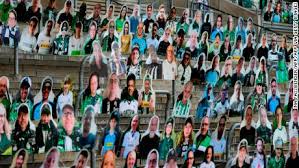 The best moments of the borussia mönchengladbach fans! Bundesliga Borussia Monchengladbach Installs Cut Out Fans For Bundesliga Return Cnn