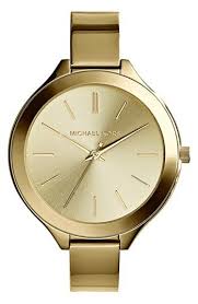 Michael Kors Women S 42mm Stainless Steel Slim Runway Bracelet Watch Michael Michael Kors Michael Kors Slim Runway Round Half Bangle Watch 43mm Avai Watches Women Michael Kors Gold Michael Kors Watch Michael Kors Runway Watch