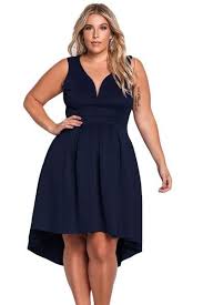 Black After 5 Dresses Plus Size Women S Plus Size Solid V Neck Sleeveless Hi Lo Dress Shipping 5 8 Day In Usa Plus Size Skater Dress Plus Size Cocktail Dresses Plus Size Sundress