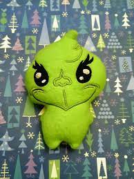 Baby Grinch Stuffy Toy Puppet Toys Christmas Embroidery Toys