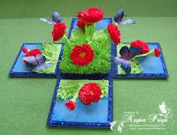 Explosion Box For Her Mother View 2 By Nupur Priya Nupurcreatives Blogspot Com Exploding Box Card Explosion Box Pop Up Box Cards