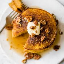 Healthy Pumpkin Oatmeal Pancakes Gluten Free Ambitious Kitchen Recipe Pumpkin Pancakes Healthy Pumpkin Oatmeal Pancakes Oatmeal Pancakes
