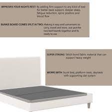 A foundation can be an adjustable bed, wood slats or a flat board. Home Garden Bunkie Board Fully Assembled Mattress Support 1 5 Queen Platform Bed Foundation Bedding