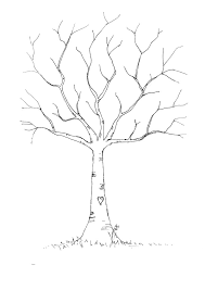 Diy Project Free Fingerprint Tree Template To Download Thumbprint Tree Fingerprint Tree Guest Book Tree