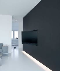 33 Moderne Tv Wandpaneel Designs Und Modelle Schwarze Wande Lichtwande Haus Interieurs