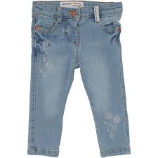 Bonjour tout le monde ! Minoti Jean Slim Enfant Fille Beige Clair Delave