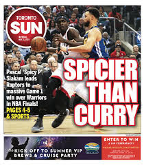 Toronto's best news, sports, opinion and entertainment since 1971. Ryan Wolstat On Twitter Tomorrow S Raptors Warriors Nbafinals Toronto Sun Cover