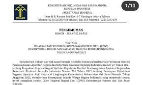 May 30, 2021 · kepala bagian humas kemenkumham tubagus erif faturahman mengatakan, pengumuman pendaftaran semula pada 30 mei, tetapi diundur. Pengumuman Cpns Kemenkumham 2021 Total 4 558 Formasi Dan Penempatan Termasuk Di Sumbar