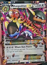 Amazon Com M Mega Kangaskhan 79 106 Pokemon Card Xy Flashfire Holo Rare Toys Games Pokemon Cards Pokemon Cards
