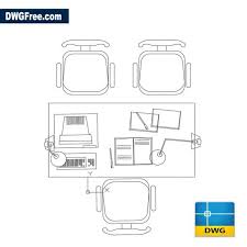 Office Furniture 2d Dwg Download Autocad Blocks Model Office Furniture Design Office Furniture Office Cabinet Design