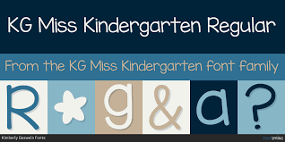 He has a scar on his left cheek and across his right eye, which, though not visible, he lost during his job capturing savage. Similar Fonts To Kg Miss Kindergarten Fontspring