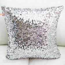 Floral flower letter glitter sparkle throw pillow cover. Cheap Europe Luxurious Sequin Pillow Cushion Cover Pillow Case Min Order Luxury Home From Gabriella Suzy 9 05 Dhgate Com Glitter Pillows Cushion Pillow Covers Silver Pillows