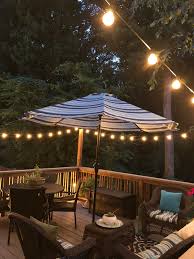 Adding Patio String Lights To The Deck Southern Hospitality