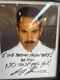 Seinfeldesque dinner experience at Portillos in Orlando