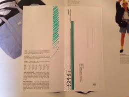 esprit catalog order form with size chart mid 80s a 27 5