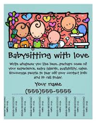 Browse preset designs or upload your own file with ease. 15 Babysitting Flyer Ideas Babysitting Flyers Babysitting Flyer