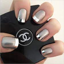 100 Delicate Wedding Nail Designs Metallic Nails Design Metallic Nails Silver Nails