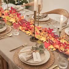 Amazon.com: TechKen Fall Garland Maple Leaf 5.9ft Artificial Autumn Berries Hanging Vines Garland for Indoor Outdoor Room Home Wall Wedding Thanksgiving Party Decor : Home & Kitchen