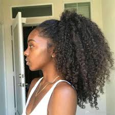 30 Curly Natural Hairstyles You Ll Want To Wear Today Thrivenaija Natural Hair Ponytail Hair Ponytail Styles Curly Hair Ponytail