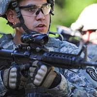 Sgt. 1st Class Adam Gable, a first sergeant in Saber