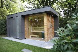 Gartensauna Von Gartenhauptdarsteller Gartensauna Gartenhaus Modern Gartendusche