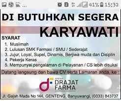 Berpengalaman dalam perencanaan bisnis paru. Apotek Drajat Farma Genteng Lowongan Kerja Banyuwangi Facebook