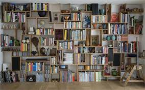 These easy and clever bookshelves look so much cooler than anything you can buy from a store. Diy Bookshelf Systems One Easy One Difficult The Organized Home