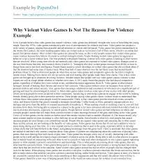 Violence is fun violent video games make hurting and killing people entertaining. Why Violent Video Games Is Not The Reason For Violence Free Essay Example Papersowl Com