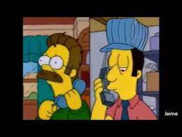 Llegó un día antes porque dio la vuelta al mundo por el este y por el sol cambiaban los minutos. Fandub Maldito Flanders Youtube