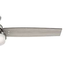 This emerson ceiling fan has a short, integrated downrod, and a snugger model. Hunter 60 Inch Brushed Nickel Led Ceiling Fan With Light With Hand Held Remote 59459 Destination Lighting