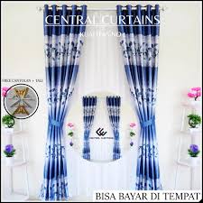 Gorden murah surabaya gorden murah surabaya via surabayagordenmurah.blogspot.com. Gorden Jendela Murah Cantik Gorden Smokering Printing Daun Biru Dekorasi Rumah Mewah Lazada Indonesia