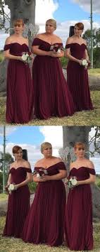 Simple Off The Shoulder Bridesmaid Dresses Burgundy Floor Length Bridesma Burgundy Bridesmaid Dresses Long Off Shoulder Bridesmaid Dress Long Bridesmaid Gowns