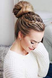 19 Interesting Bun Hairstyles Ideas For Any Occasion Spring Hairstyles Bun Hairstyles Short Hair Styles