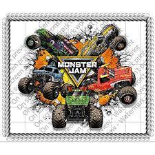 See more ideas about monster jam toys, monster jam, monster trucks. Monster Jam Trucks Edible Cake Topper Image Decoration Sugar Sheet Walmart Com Walmart Com