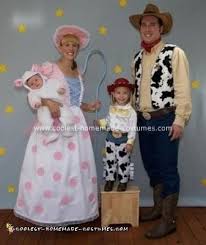 So our creativity went from there. Cool Diy Toy Story Family Costume