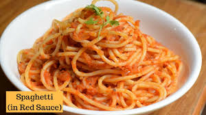 Spaghetti sauce is usually thinner and often has cooked onions in it. Spaghetti In Tomato Sauce Spaghetti Recipe Red Sauce Spaghetti Pasta Youtube